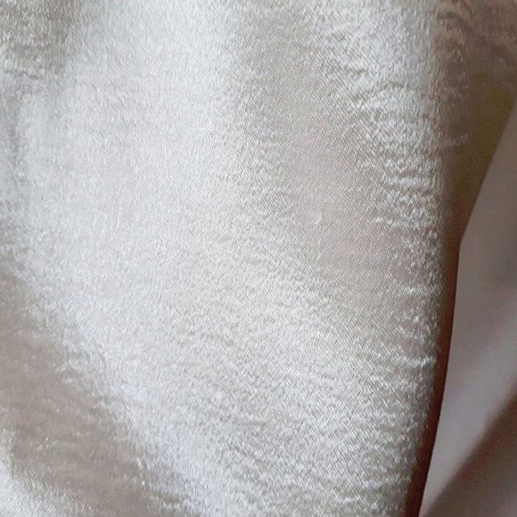 NWT Cinq à Sept ivory shiny wide leg pants, XS - Picture 16 of 16